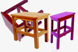 实物木质板凳素材