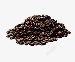 黑咖啡豆素材