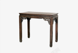 复古家具木质书桌斜侧面素材