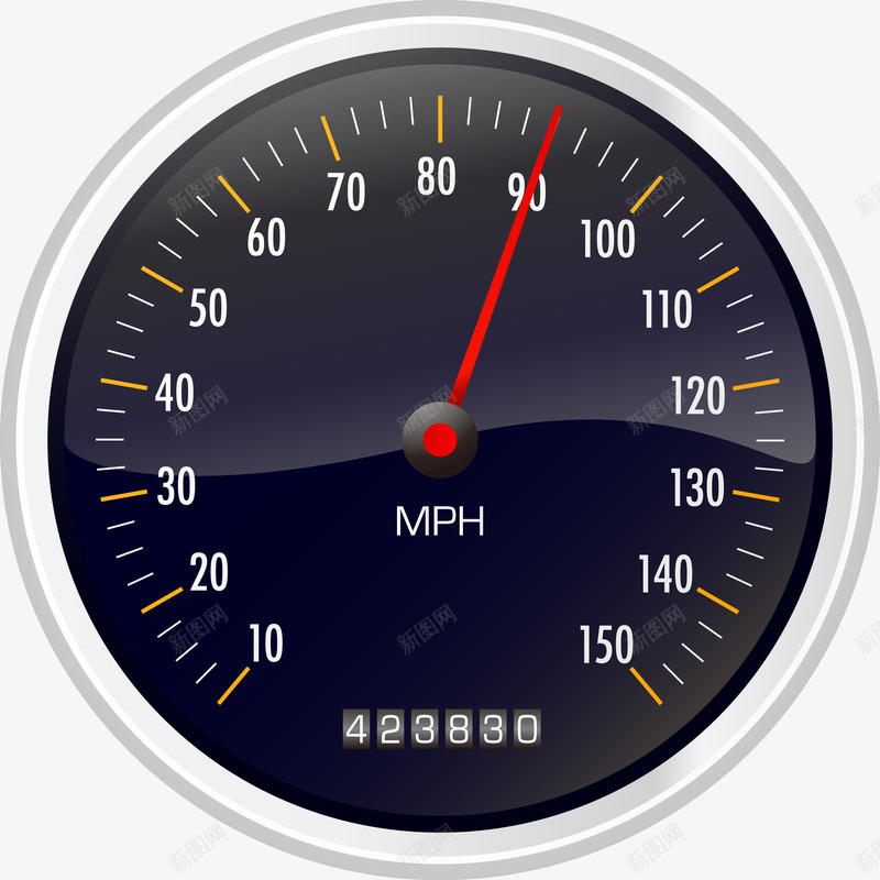 速度表盘png免抠素材_88icon https://88icon.com 仪表 仪表盘 安全行驶 指针 数字 时钟刻度 科技 表盘 速度 速度表盘 里程 里程表