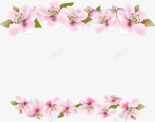 桃花的边框png免抠素材_88icon https://88icon.com 漂亮的桃花 粉色花 美丽的花 花朵