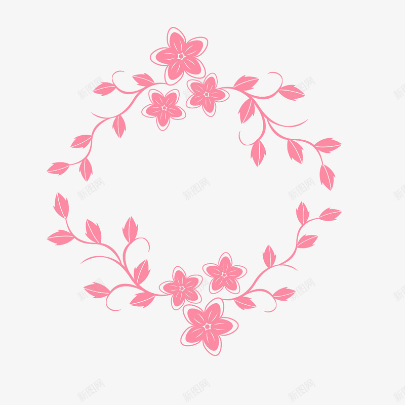 粉色花纹路的png免抠素材_88icon https://88icon.com 粉色 纹路 装饰 设计