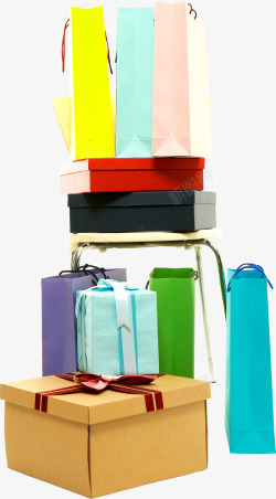 礼物盒椅子颜色多样化素材