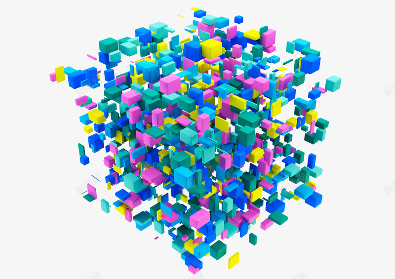 彩色立方体png免抠素材_88icon https://88icon.com 3D 一堆 几何图形 创意 动感立方体 彩色立方体 杂电脑合成 漂浮几何 立方体 视觉艺术 鲜明