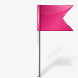 粉色的蝴蝶花地图标记旗4粉色图标图标