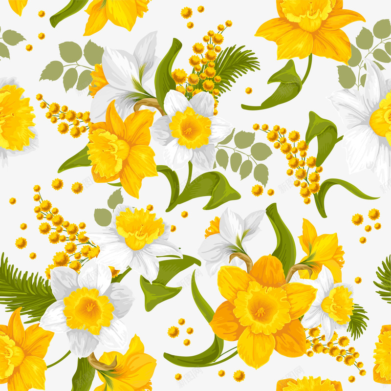 黄色花朵背景png免抠素材_88icon https://88icon.com 清新 简约 美丽 背景 自然 花朵 边框纹理 黄色