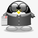 架势企鹅企鹅png免抠素材_88icon https://88icon.com Penguin QQ classe 企鹅 架势