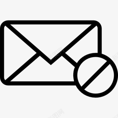 阻止电子邮件密闭信封概述界面符号图标图标