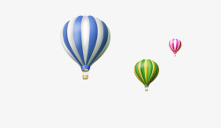 热气球漂浮立体装饰素材