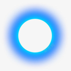 蓝色圆环光效素材