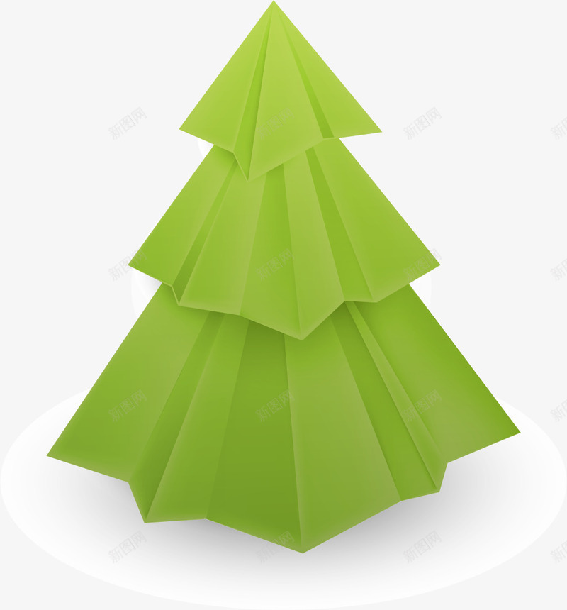 手绘折纸圣诞树png免抠素材_88icon https://88icon.com 圣诞 圣诞节 圣诞装饰 手绘 折纸圣诞树 绿色