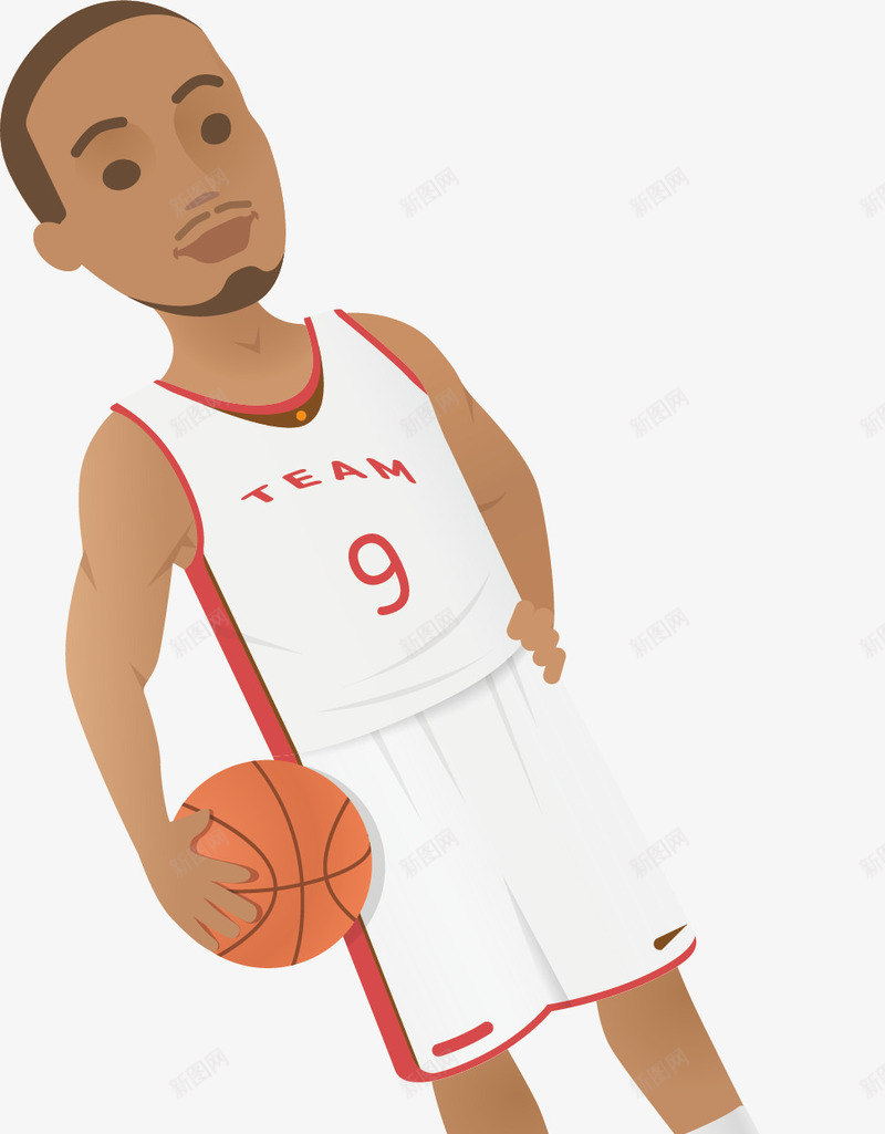 打篮球的运动员矢量图ai免抠素材_88icon https://88icon.com 创意 打篮球 男孩 篮球 运动 运动员 矢量图