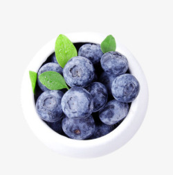 碗里的新鲜蓝莓素材