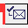 检查邮件信封消息电子邮件信红色图标图标