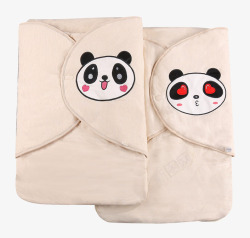 婴儿用品卡通熊猫睡袋素材