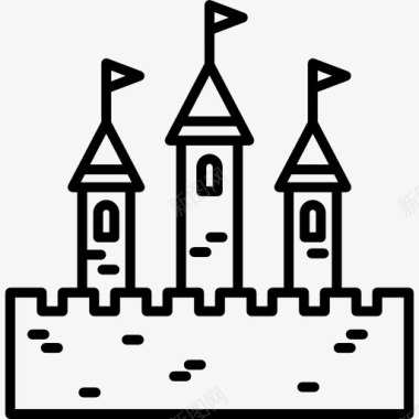 童年城堡图标图标