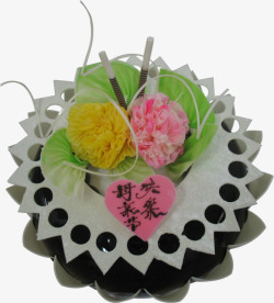 母亲节感恩花朵造型蛋糕素材