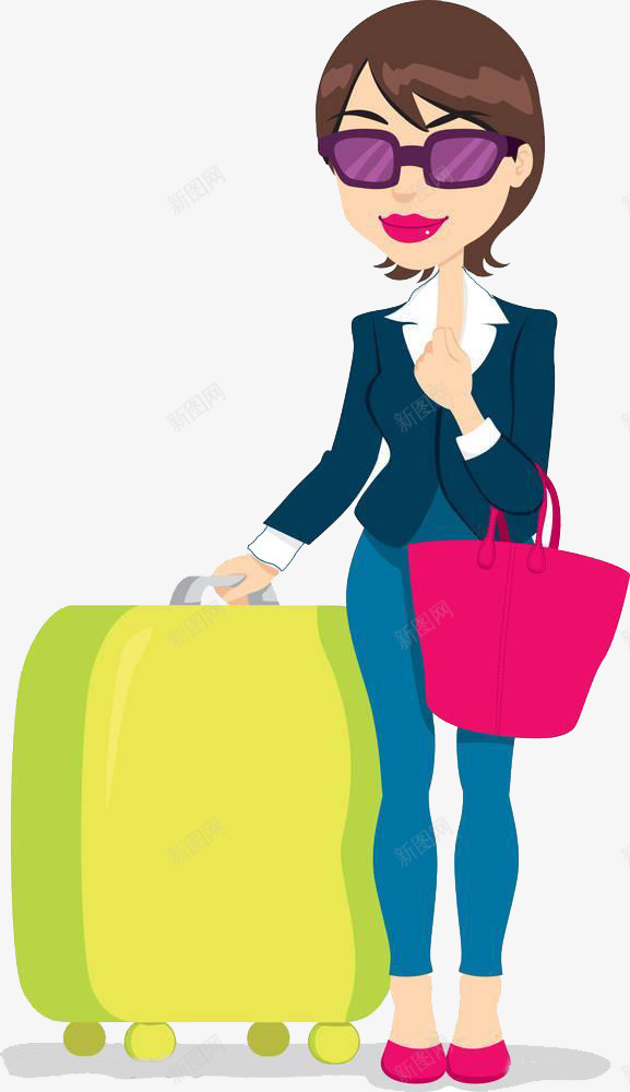 拖行李出行png免抠素材_88icon https://88icon.com 手拉行李 拉着行李的时尚女士 拉行李 拖行李 拖行李去旅游 拖行李的商务人士 拖行李的女士