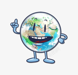 世界地球日地球卡通形象素材