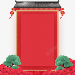 春节海报背景素材