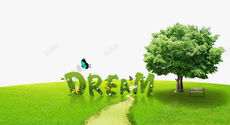 草地大树背景psd免抠素材_88icon https://88icon.com dream 树木 草地背景png 草坪 蝴蝶