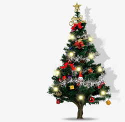 圣诞冬日装饰节日树木素材