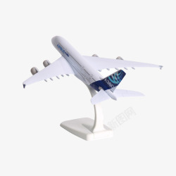 白色飞机模型广告素材