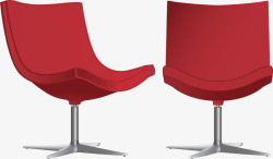 现代简约红色椅子素材