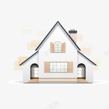 简约立体房子房子图标图标