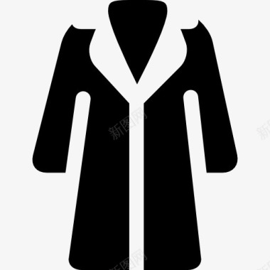 双人冬季女人长外套图标图标