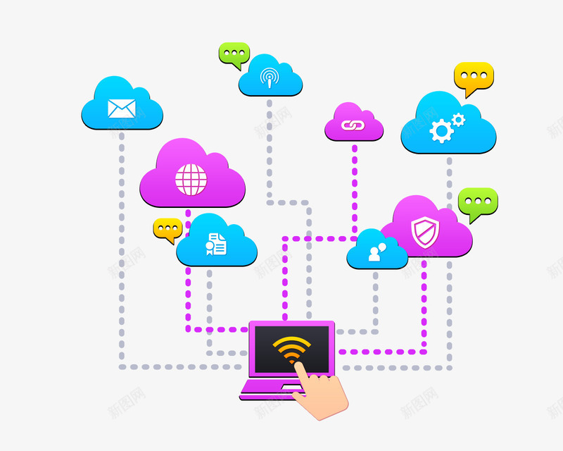 云计算示意图UIpng免抠素材_88icon https://88icon.com UI设计 web网页界面设计 响应式UI 手机UI 移动UI 网站UI设计 网站建设全套模板