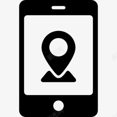 红米智能手机地图上的电话图标图标