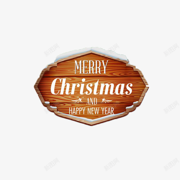 圣诞节木牌png免抠素材_88icon https://88icon.com 吊牌 圣诞节 木质 节日 门牌