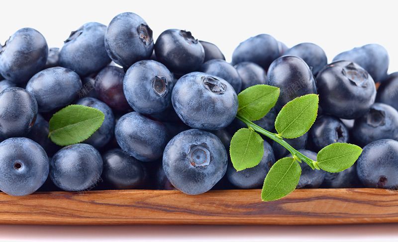 绿叶蓝莓png免抠素材_88icon https://88icon.com 新鲜水果蓝莓 果实果肉 水果蔬菜 绿叶蓝莓水果