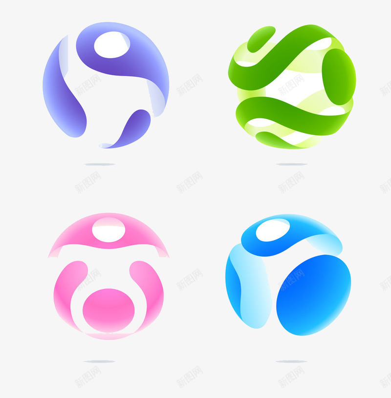 球png免抠素材_88icon https://88icon.com 几何 圆 彩球 漂浮 炫光 球