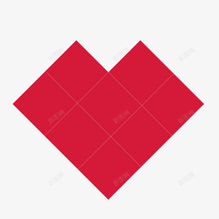 双12红色心形促销png免抠素材_88icon https://88icon.com 促销 双12 尖角心形 红色