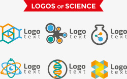 复杂结构式生物科学标识logo图标高清图片