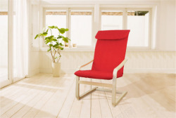 客厅里的红椅子七夕情人节素材