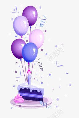 气球气球蛋糕图标图标