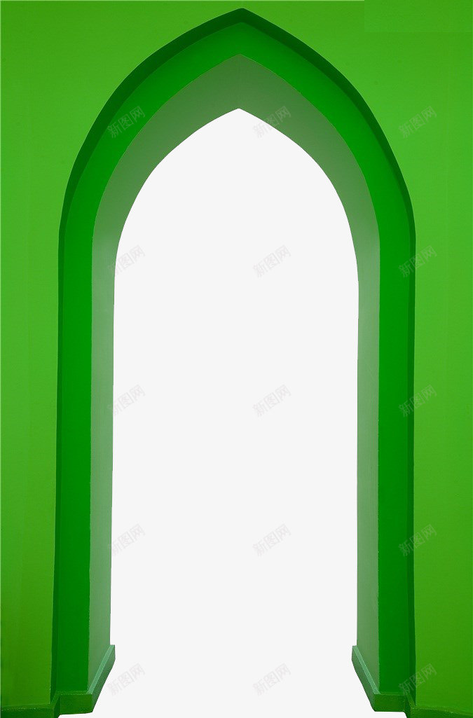 门形png免抠素材_88icon https://88icon.com 洞口 立体 绿色 门洞