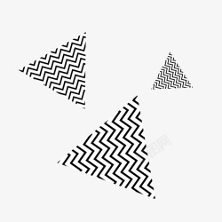 孟菲斯创意创意线条三角形矢量图高清图片