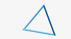 飘浮三角形素材