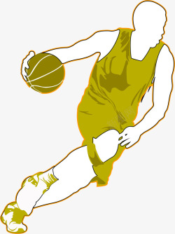篮球人物矢量图素材