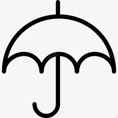 天气符号伞打开工具概述符号图标图标