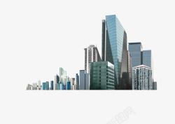 科技感光鲜城市大楼群体高楼素材