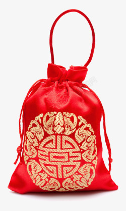 春节红色锦囊素材