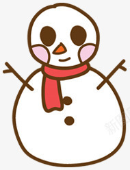 卡通小雪人png免抠素材_88icon https://88icon.com 冬天素材 可爱的雪人 小雪人形象