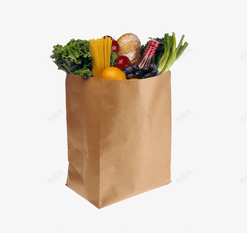 袋子里的蔬菜水果png免抠素材_88icon https://88icon.com png图片 产品实物 果蔬 水果 绿色食品 食物