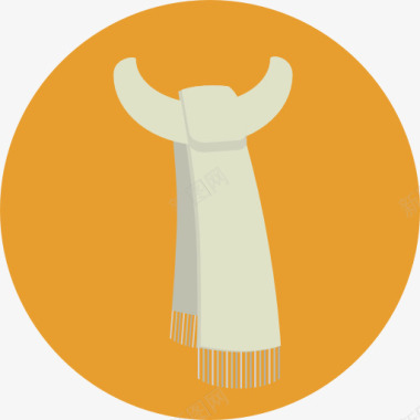冬季围巾围巾图标图标