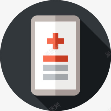 保健和医疗智能手机图标图标